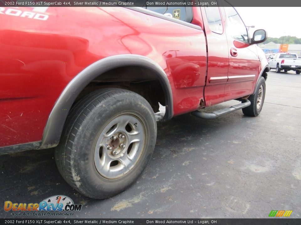 2002 Ford F150 XLT SuperCab 4x4 Silver Metallic / Medium Graphite Photo #15