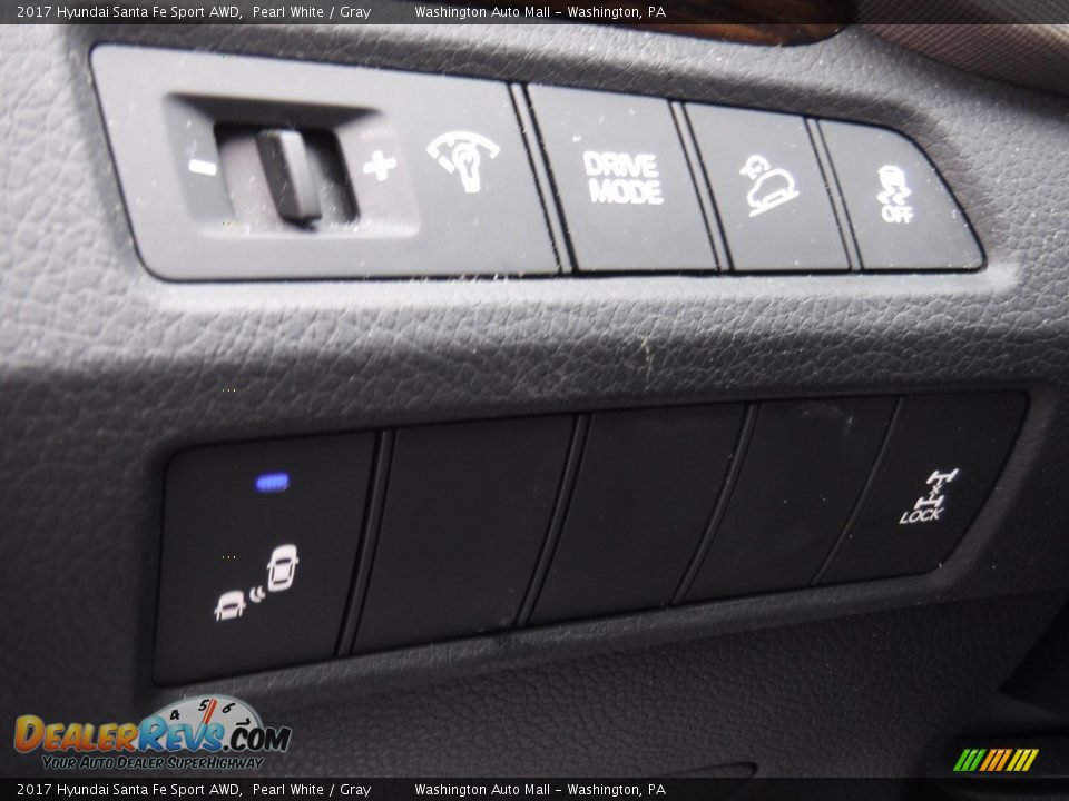 2017 Hyundai Santa Fe Sport AWD Pearl White / Gray Photo #13