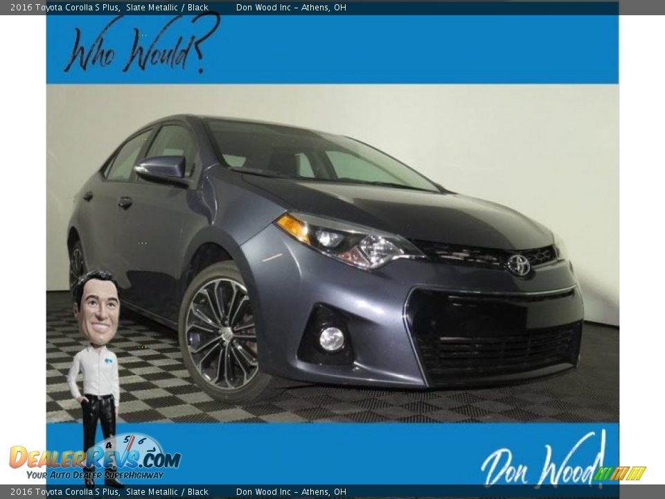 2016 Toyota Corolla S Plus Slate Metallic / Black Photo #1