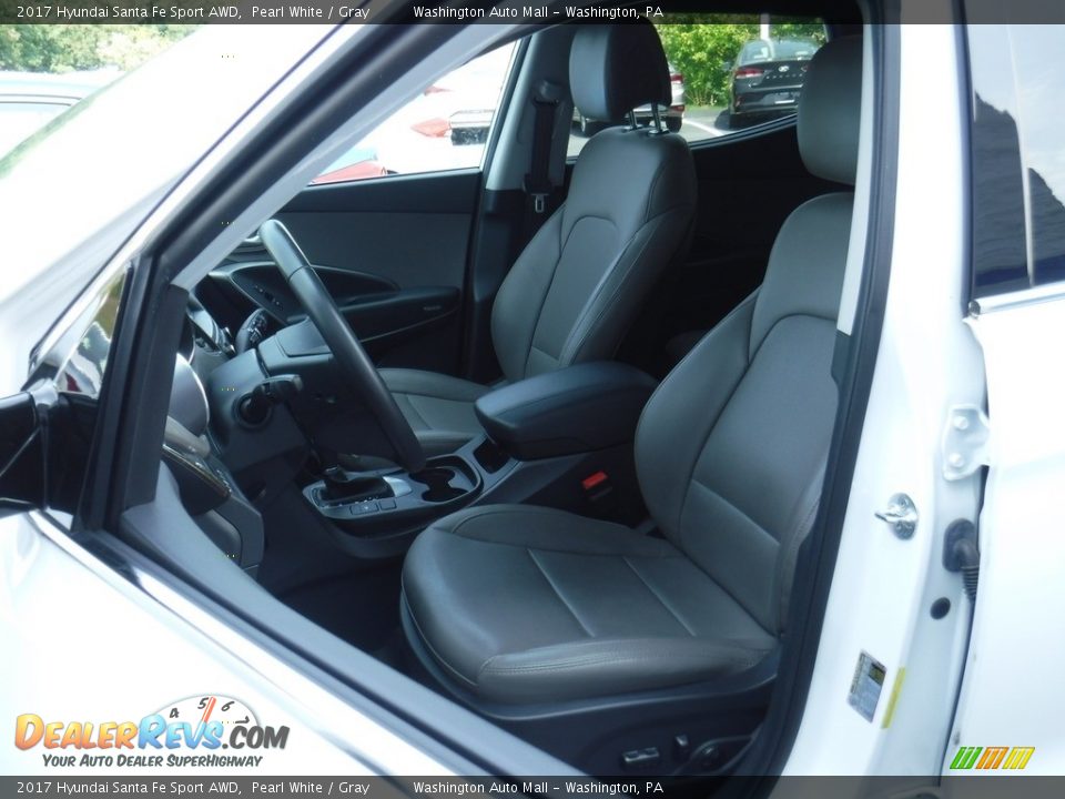 2017 Hyundai Santa Fe Sport AWD Pearl White / Gray Photo #14