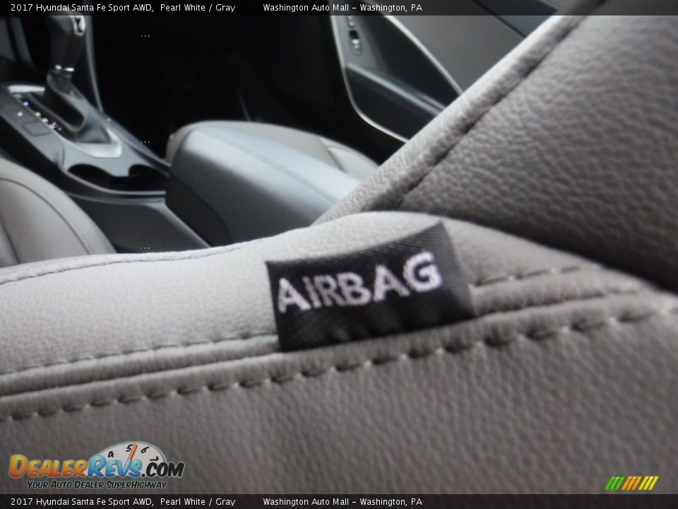 2017 Hyundai Santa Fe Sport AWD Pearl White / Gray Photo #16