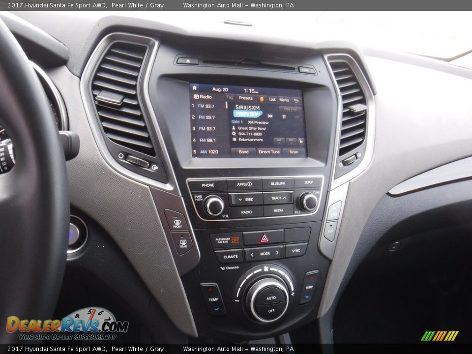 2017 Hyundai Santa Fe Sport AWD Pearl White / Gray Photo #18