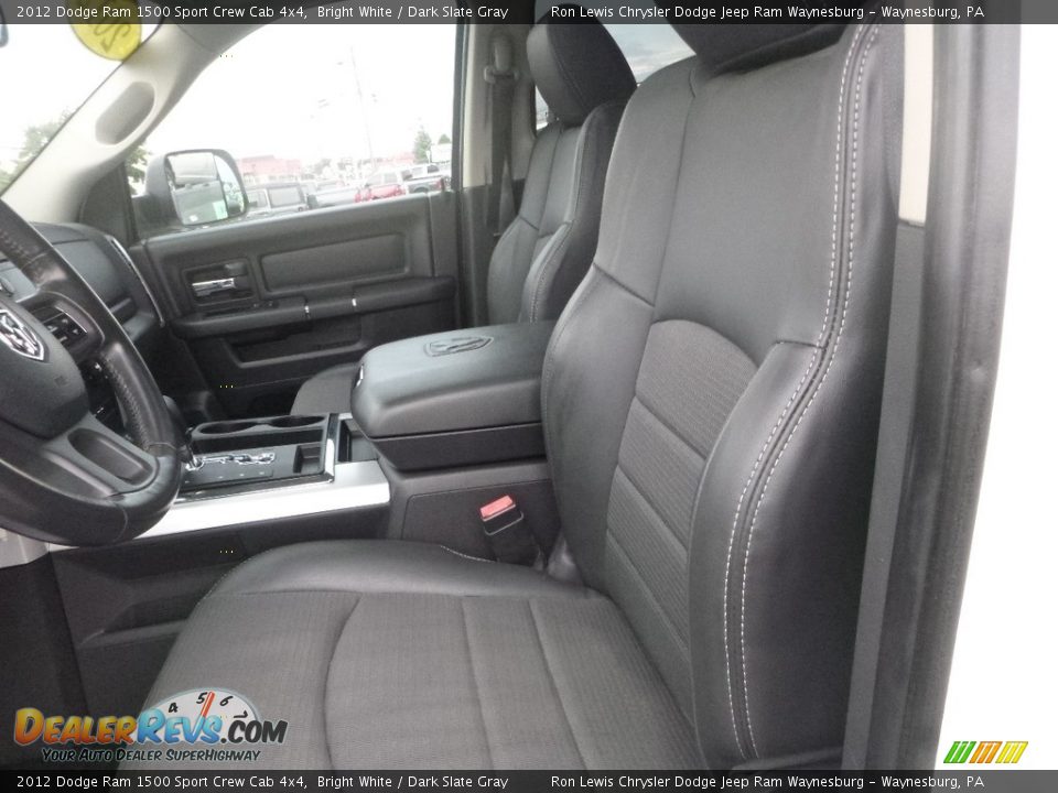 2012 Dodge Ram 1500 Sport Crew Cab 4x4 Bright White / Dark Slate Gray Photo #14