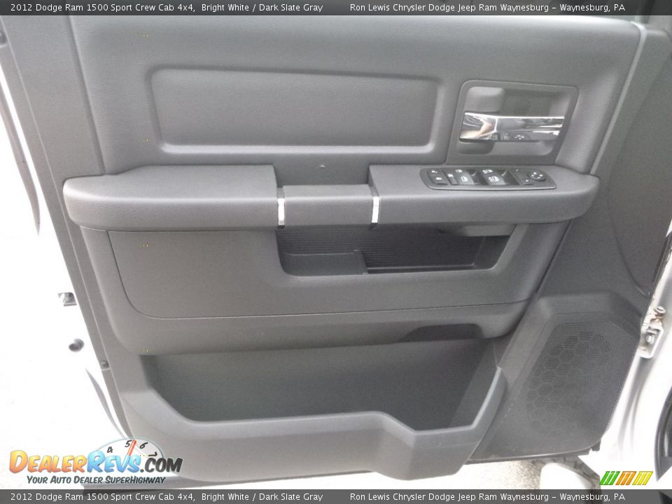 2012 Dodge Ram 1500 Sport Crew Cab 4x4 Bright White / Dark Slate Gray Photo #15