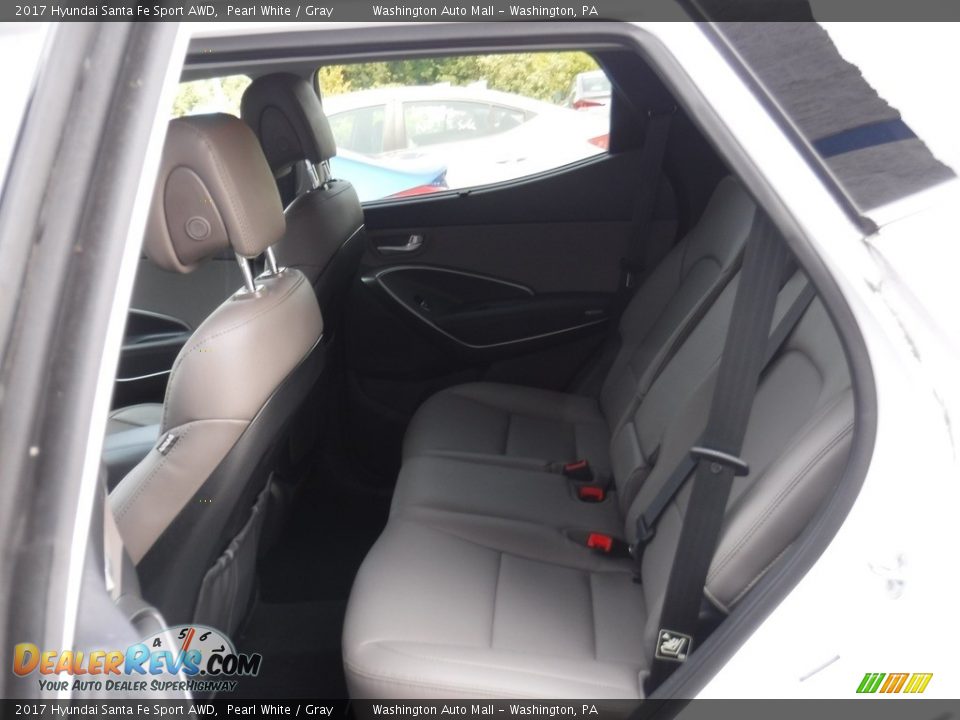 2017 Hyundai Santa Fe Sport AWD Pearl White / Gray Photo #22