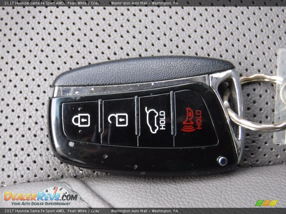 2017 Hyundai Santa Fe Sport AWD Pearl White / Gray Photo #27