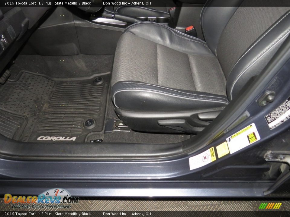 2016 Toyota Corolla S Plus Slate Metallic / Black Photo #16