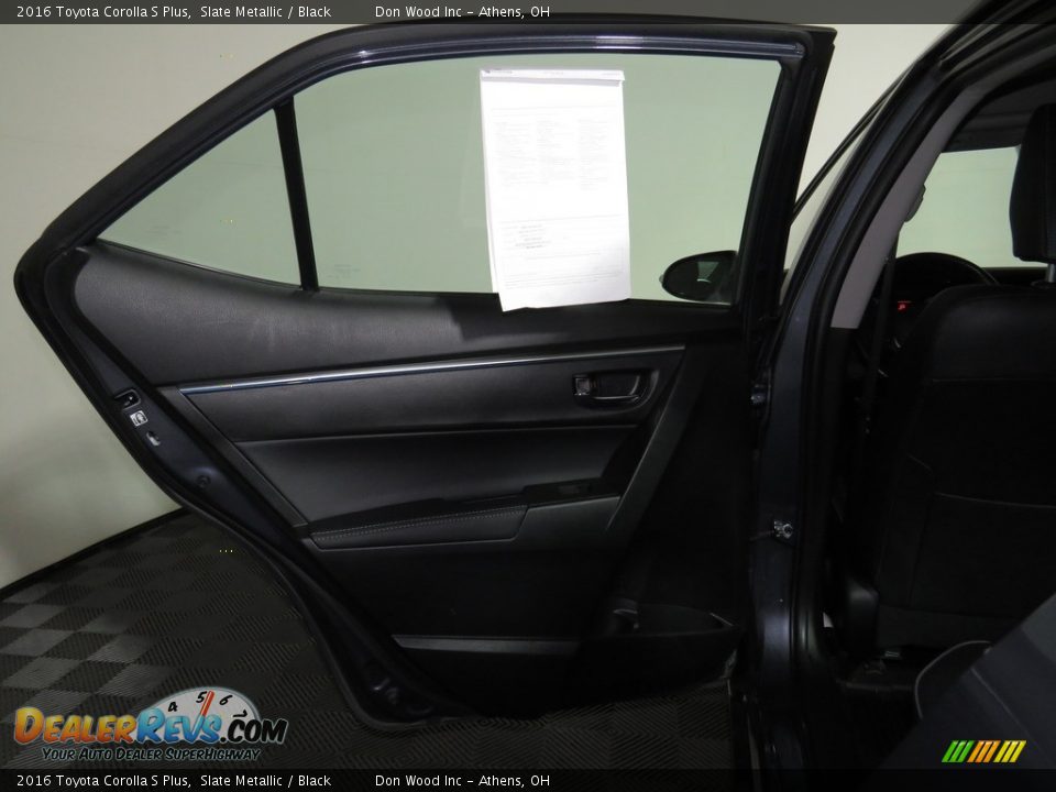 2016 Toyota Corolla S Plus Slate Metallic / Black Photo #19