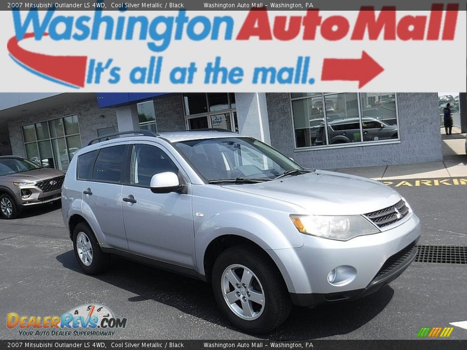 2007 Mitsubishi Outlander LS 4WD Cool Silver Metallic / Black Photo #1