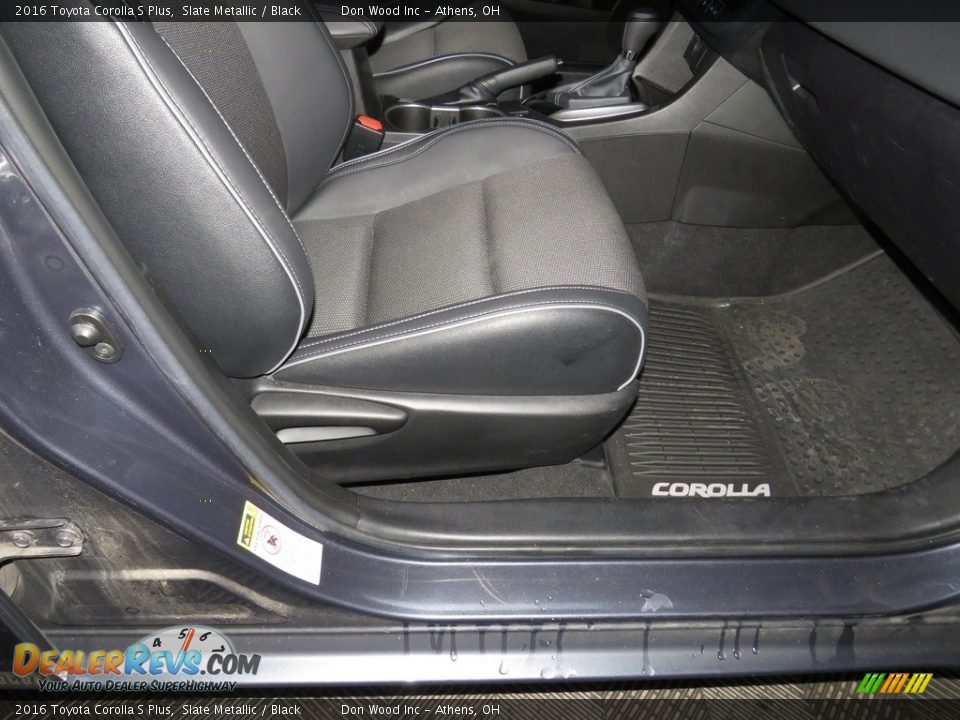 2016 Toyota Corolla S Plus Slate Metallic / Black Photo #24