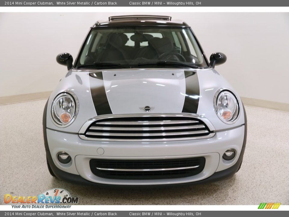 2014 Mini Cooper Clubman White Silver Metallic / Carbon Black Photo #2