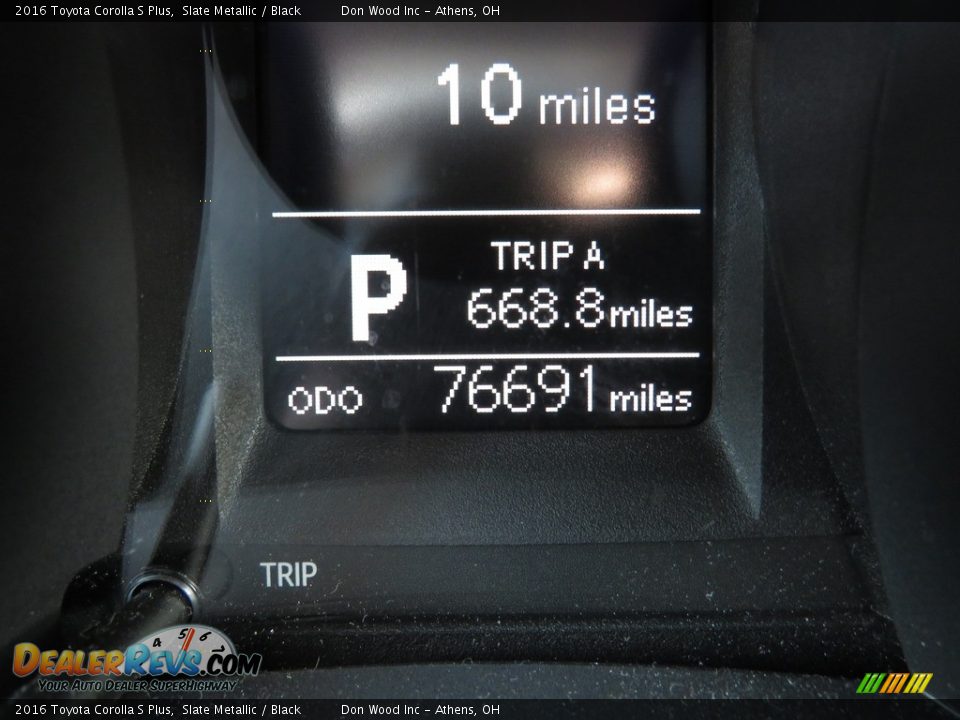 2016 Toyota Corolla S Plus Slate Metallic / Black Photo #27