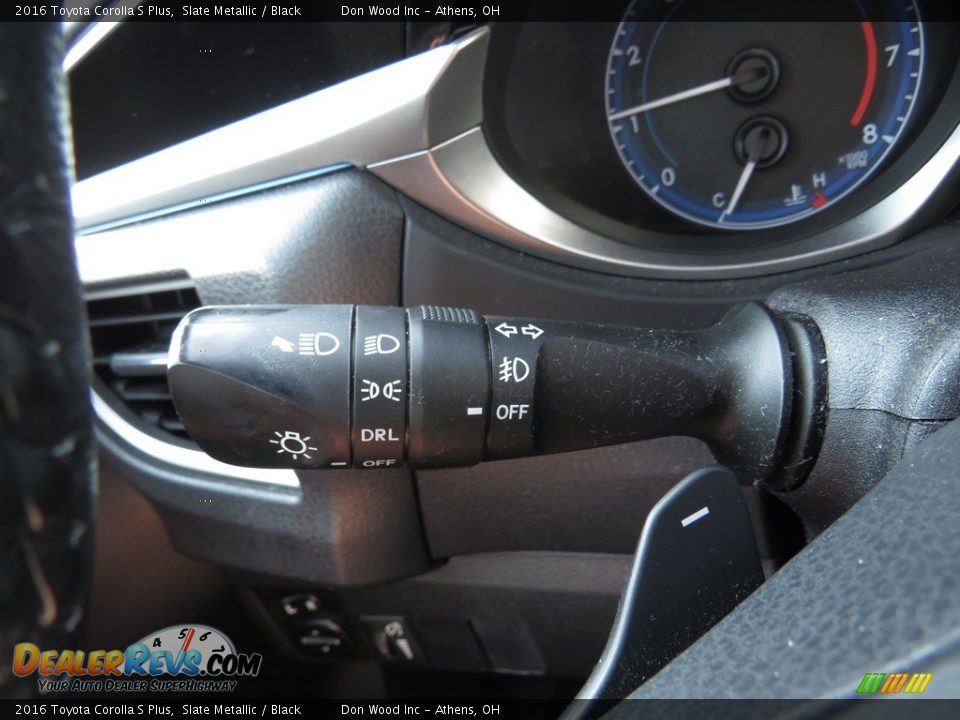 2016 Toyota Corolla S Plus Slate Metallic / Black Photo #28