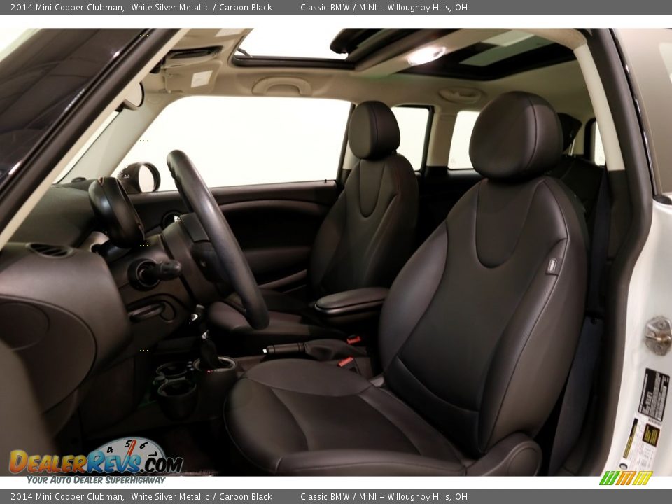 2014 Mini Cooper Clubman White Silver Metallic / Carbon Black Photo #5