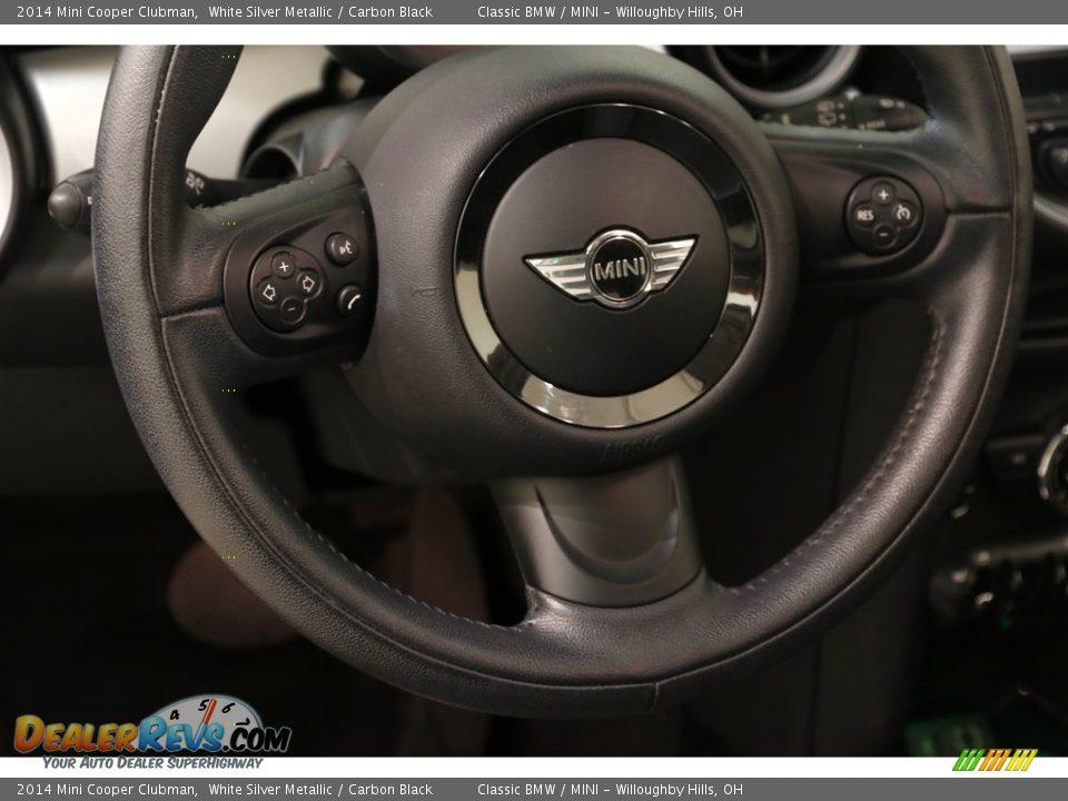 2014 Mini Cooper Clubman White Silver Metallic / Carbon Black Photo #6