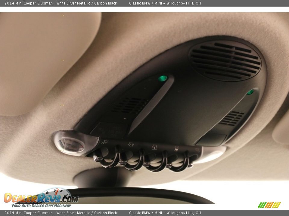 2014 Mini Cooper Clubman White Silver Metallic / Carbon Black Photo #8
