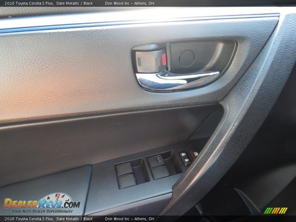 2016 Toyota Corolla S Plus Slate Metallic / Black Photo #34