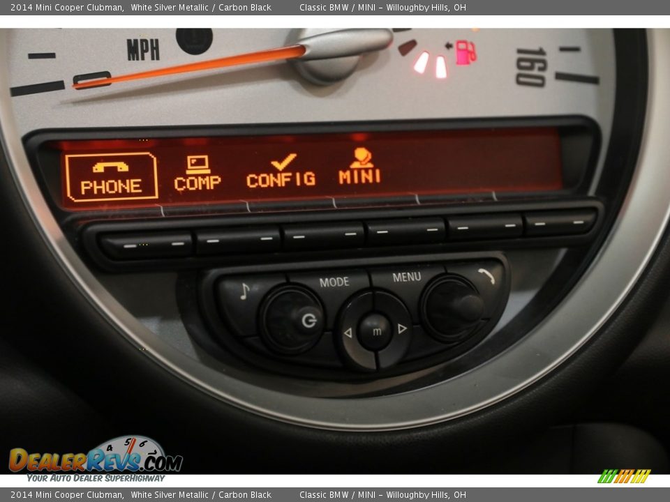 2014 Mini Cooper Clubman White Silver Metallic / Carbon Black Photo #10