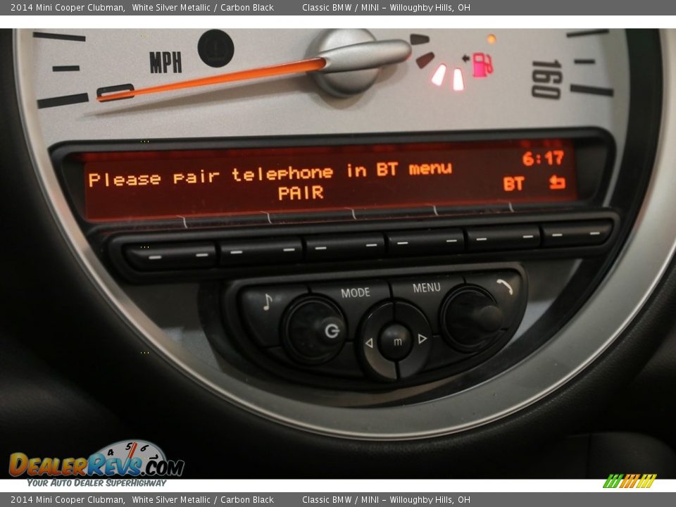 2014 Mini Cooper Clubman White Silver Metallic / Carbon Black Photo #11