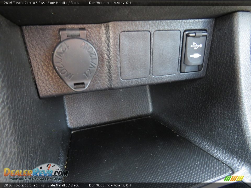 2016 Toyota Corolla S Plus Slate Metallic / Black Photo #36