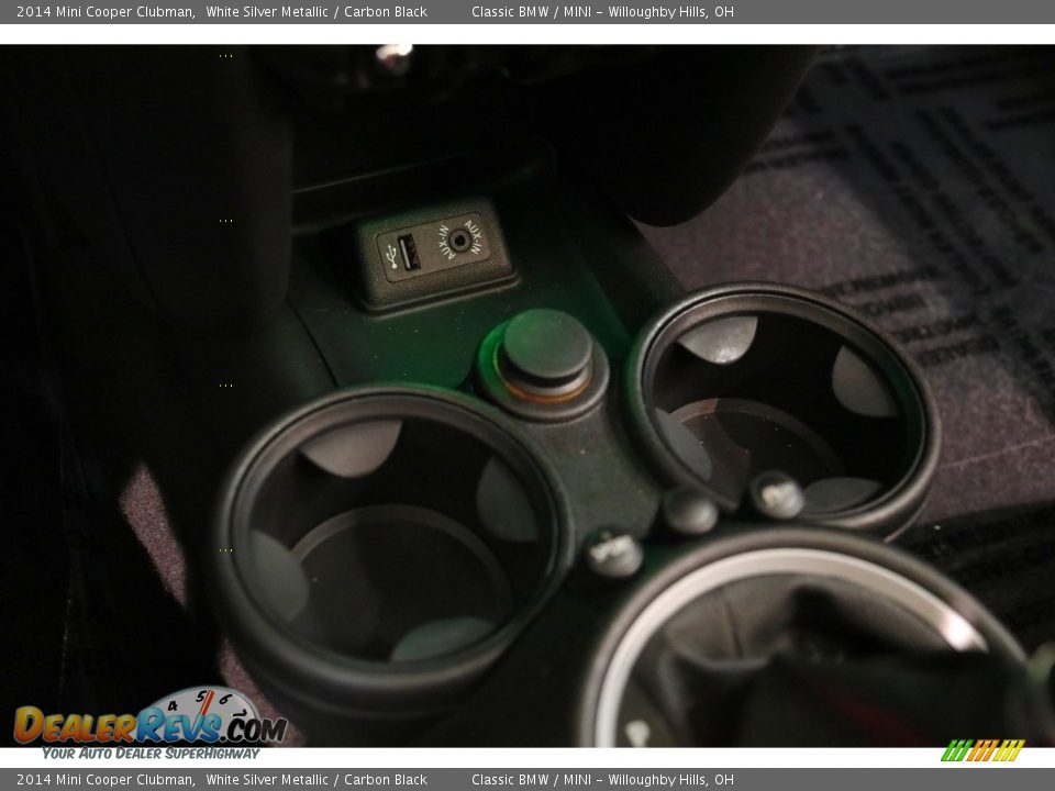 2014 Mini Cooper Clubman White Silver Metallic / Carbon Black Photo #13
