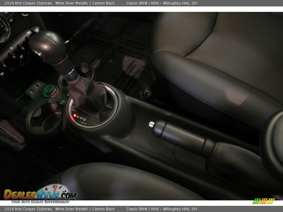 2014 Mini Cooper Clubman White Silver Metallic / Carbon Black Photo #14