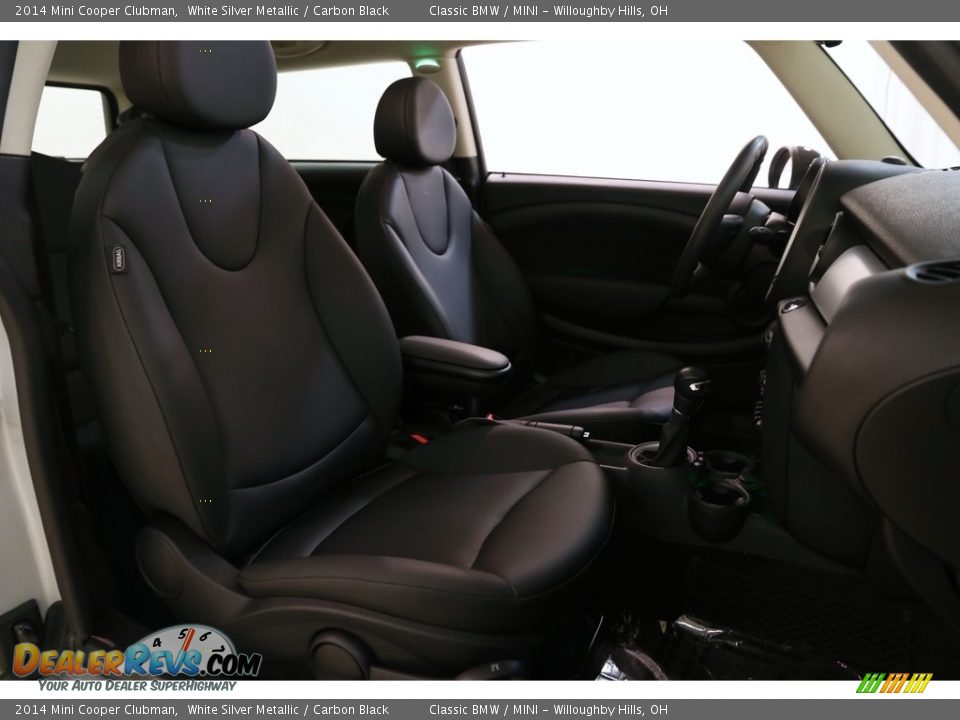 2014 Mini Cooper Clubman White Silver Metallic / Carbon Black Photo #15