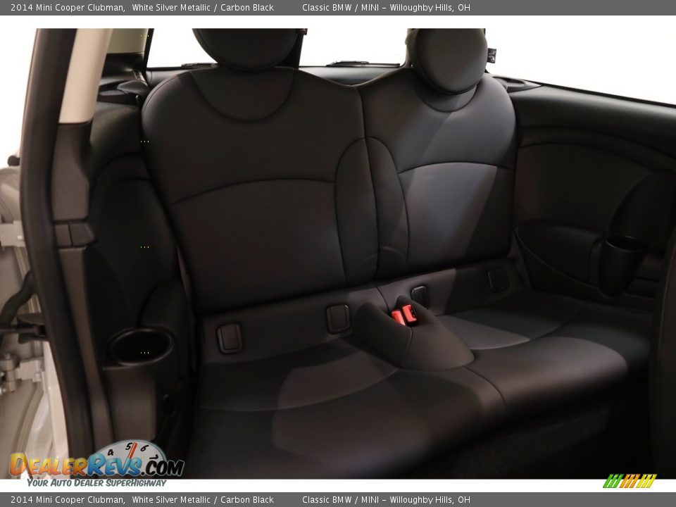 2014 Mini Cooper Clubman White Silver Metallic / Carbon Black Photo #16