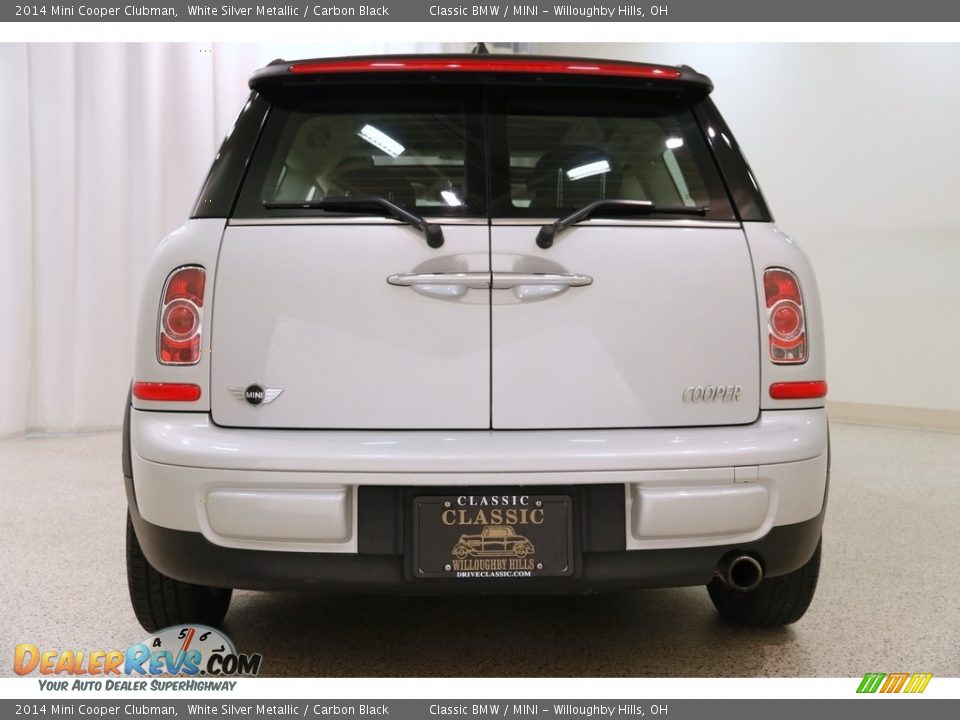 2014 Mini Cooper Clubman White Silver Metallic / Carbon Black Photo #18