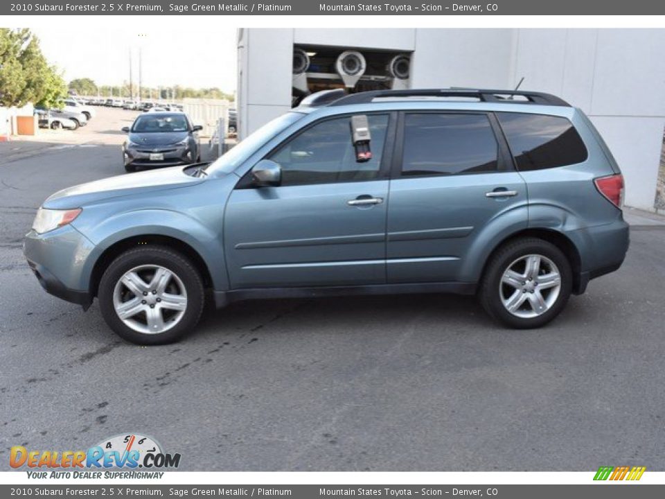 2010 Subaru Forester 2.5 X Premium Sage Green Metallic / Platinum Photo #3