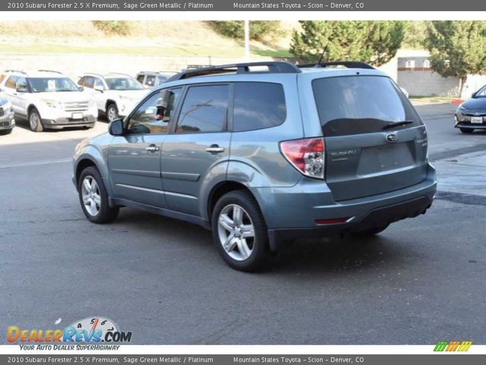 2010 Subaru Forester 2.5 X Premium Sage Green Metallic / Platinum Photo #4