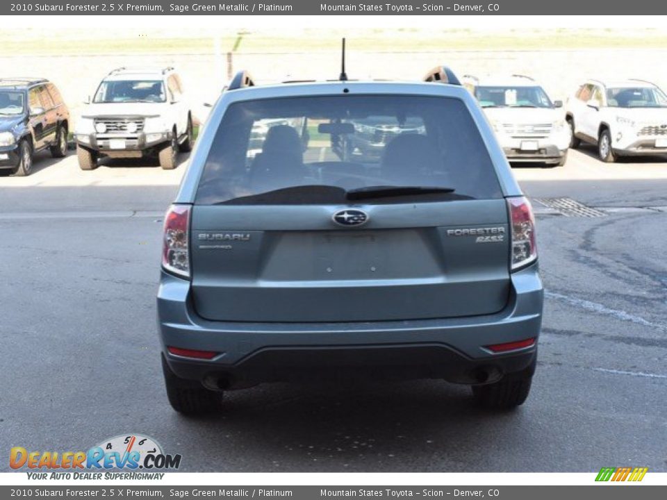 2010 Subaru Forester 2.5 X Premium Sage Green Metallic / Platinum Photo #5