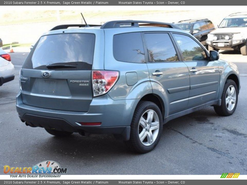 2010 Subaru Forester 2.5 X Premium Sage Green Metallic / Platinum Photo #6
