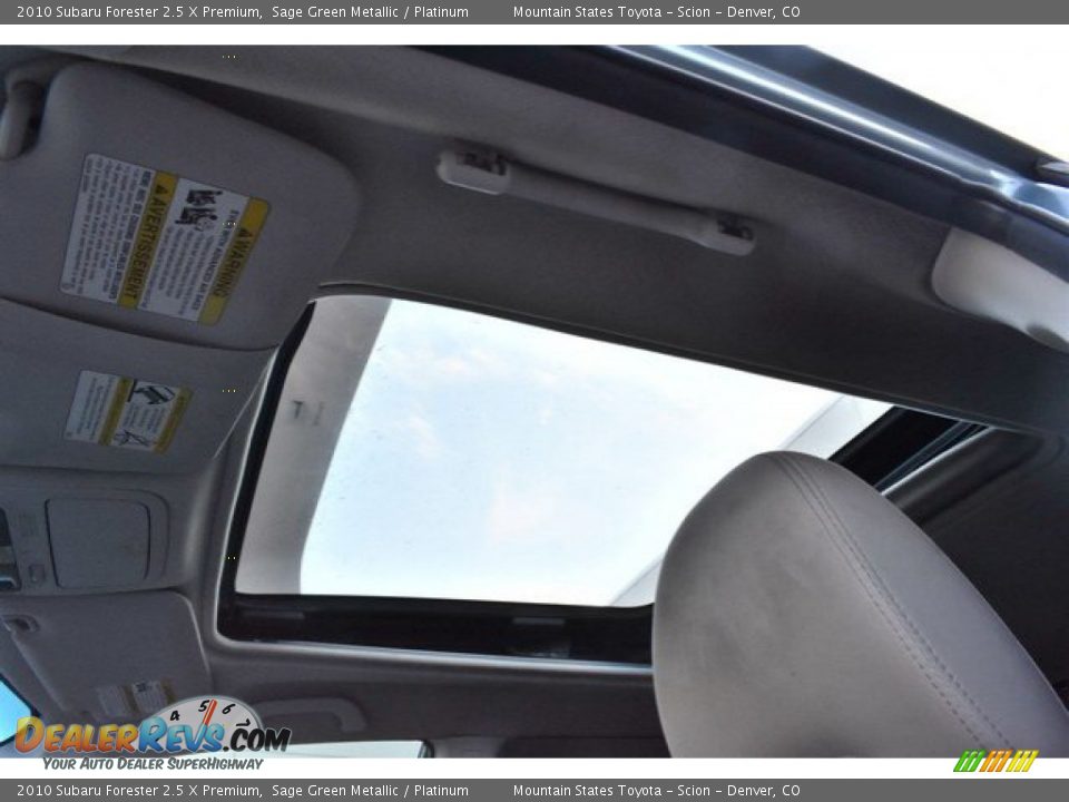 2010 Subaru Forester 2.5 X Premium Sage Green Metallic / Platinum Photo #10