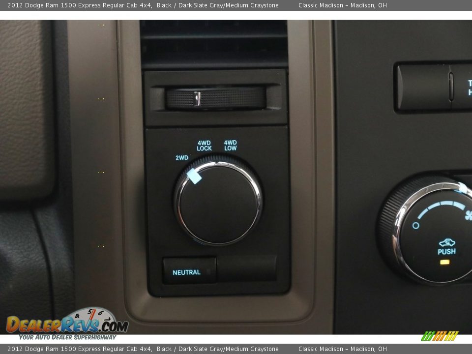 2012 Dodge Ram 1500 Express Regular Cab 4x4 Black / Dark Slate Gray/Medium Graystone Photo #9