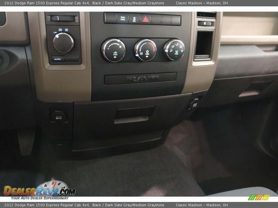 2012 Dodge Ram 1500 Express Regular Cab 4x4 Black / Dark Slate Gray/Medium Graystone Photo #10