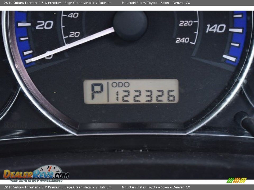 2010 Subaru Forester 2.5 X Premium Sage Green Metallic / Platinum Photo #12