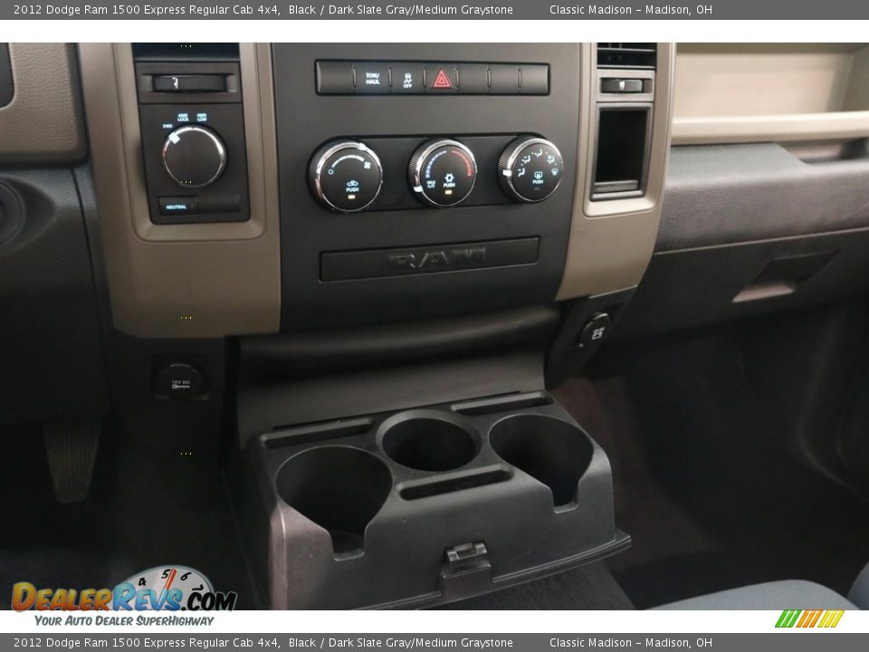 2012 Dodge Ram 1500 Express Regular Cab 4x4 Black / Dark Slate Gray/Medium Graystone Photo #11