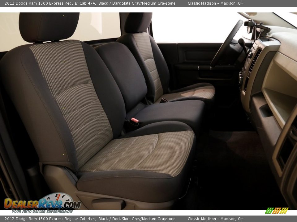 2012 Dodge Ram 1500 Express Regular Cab 4x4 Black / Dark Slate Gray/Medium Graystone Photo #14