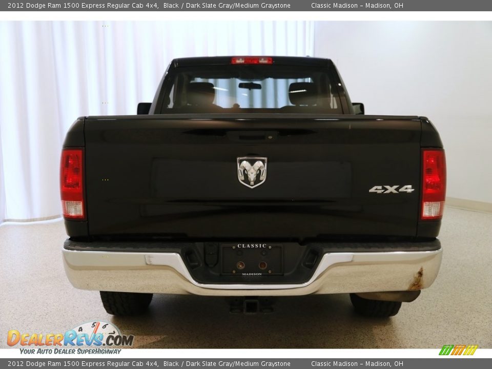 2012 Dodge Ram 1500 Express Regular Cab 4x4 Black / Dark Slate Gray/Medium Graystone Photo #15