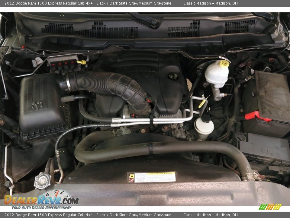 2012 Dodge Ram 1500 Express Regular Cab 4x4 Black / Dark Slate Gray/Medium Graystone Photo #16