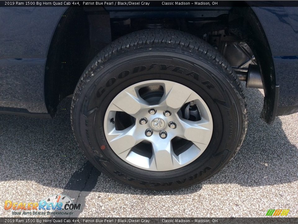 2019 Ram 1500 Big Horn Quad Cab 4x4 Patriot Blue Pearl / Black/Diesel Gray Photo #9