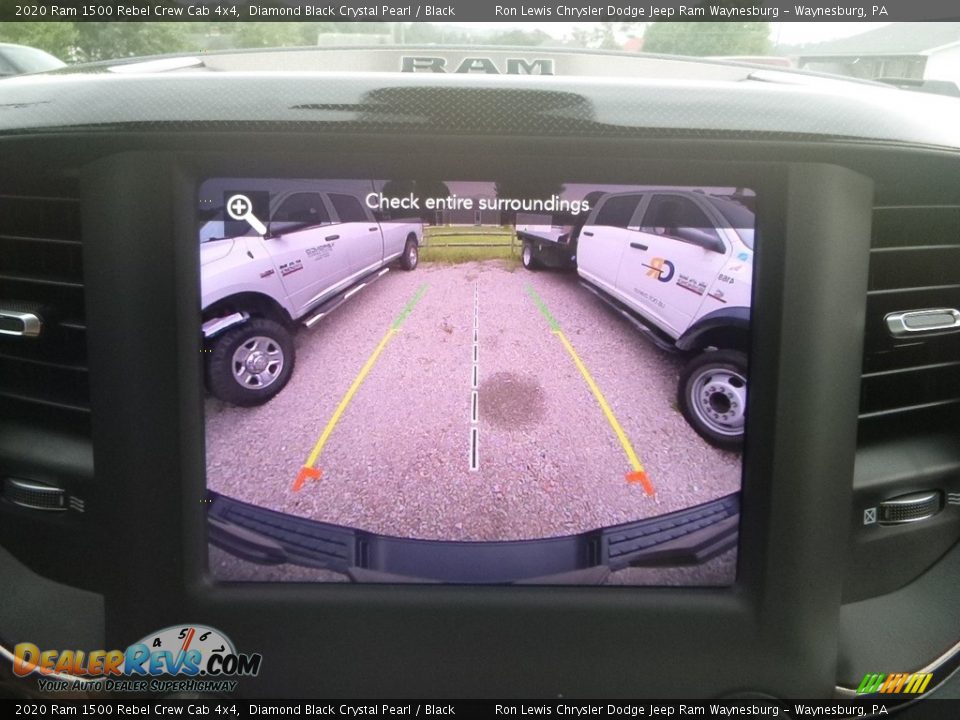 2020 Ram 1500 Rebel Crew Cab 4x4 Diamond Black Crystal Pearl / Black Photo #18