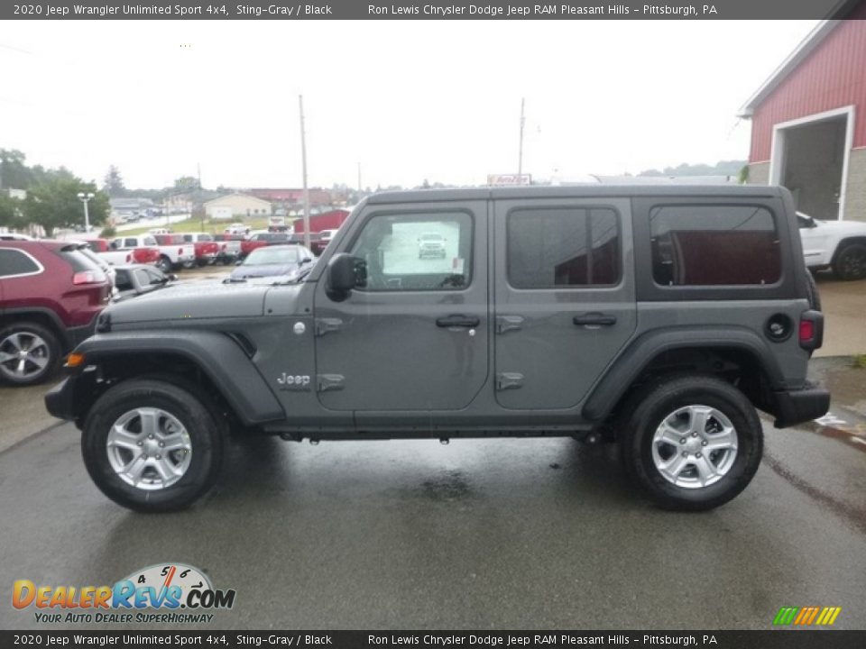 2020 Jeep Wrangler Unlimited Sport 4x4 Sting-Gray / Black Photo #2