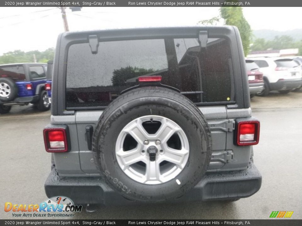 2020 Jeep Wrangler Unlimited Sport 4x4 Sting-Gray / Black Photo #4