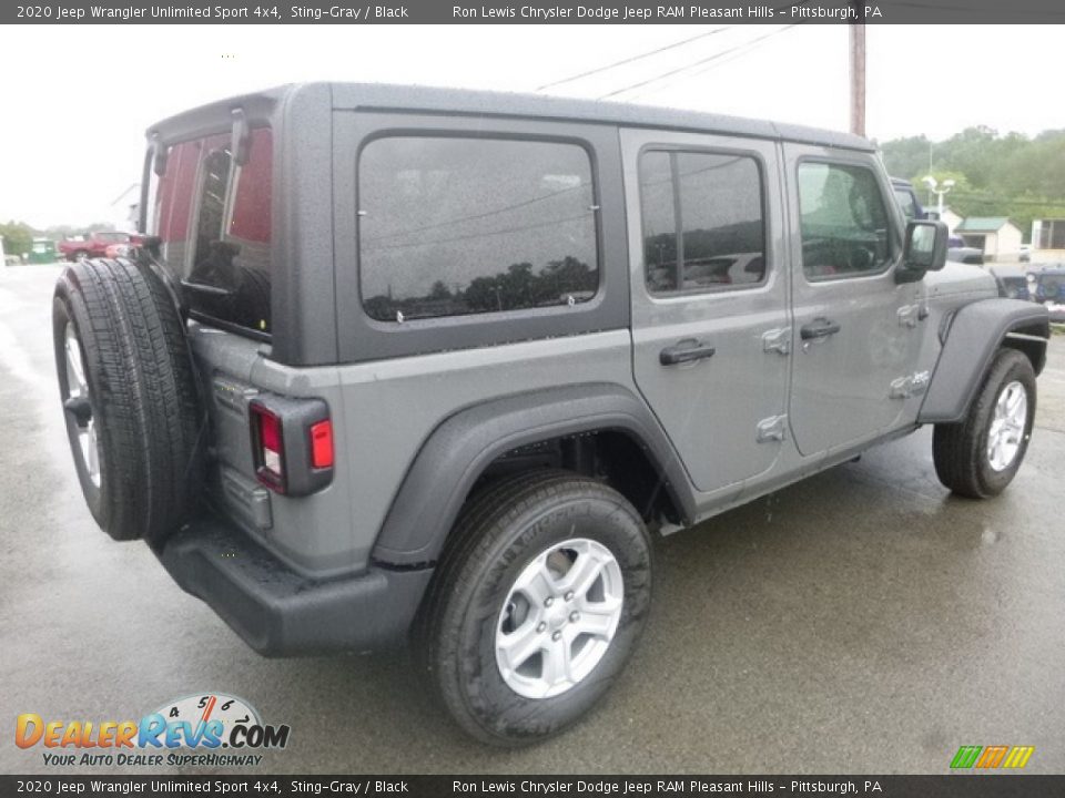 2020 Jeep Wrangler Unlimited Sport 4x4 Sting-Gray / Black Photo #5