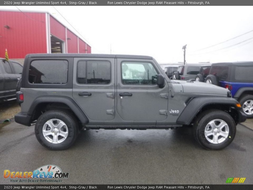 2020 Jeep Wrangler Unlimited Sport 4x4 Sting-Gray / Black Photo #6