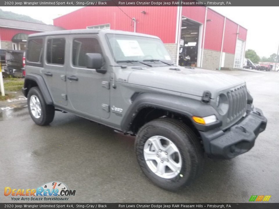 2020 Jeep Wrangler Unlimited Sport 4x4 Sting-Gray / Black Photo #7