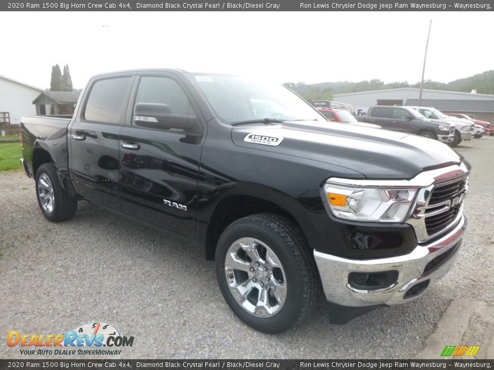 Diamond Black Crystal Pearl 2020 Ram 1500 Big Horn Crew Cab 4x4 Photo #6