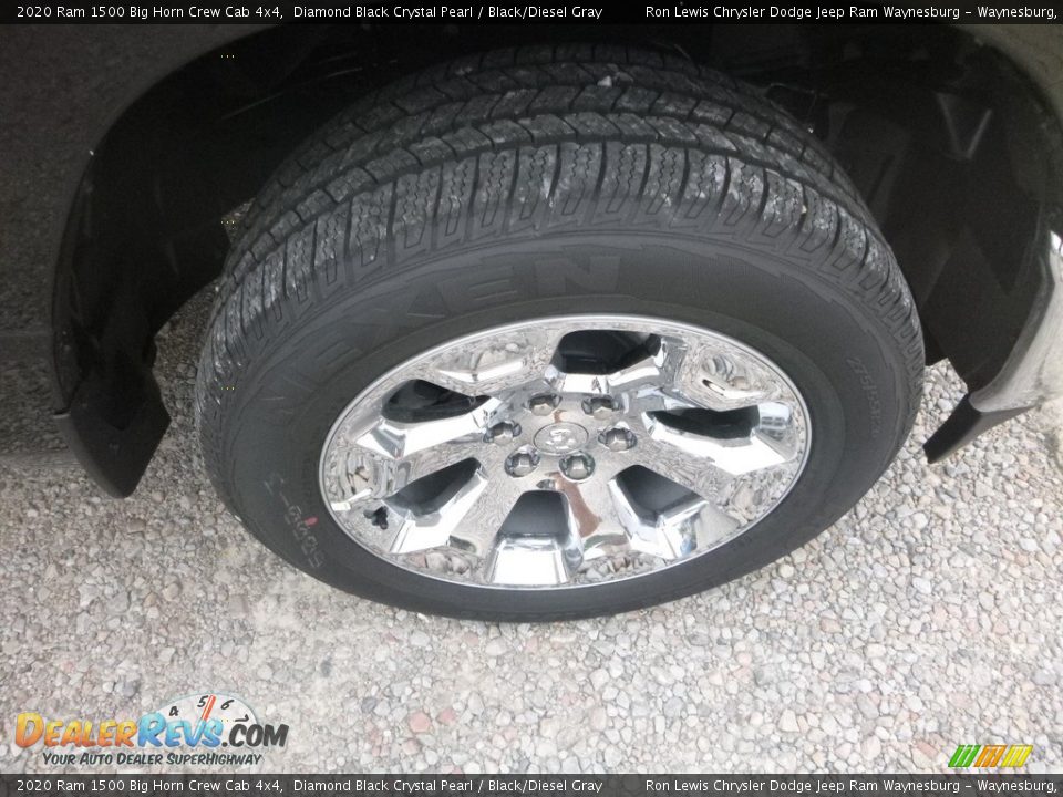 2020 Ram 1500 Big Horn Crew Cab 4x4 Diamond Black Crystal Pearl / Black/Diesel Gray Photo #8